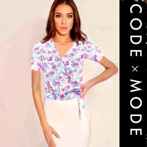 Code Mode Wrap Around Crop Top